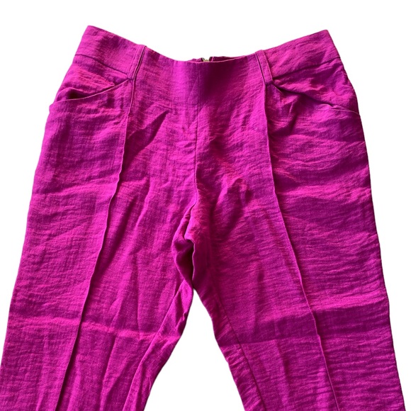 NWT Rachel Roy Drop Anchor Wild Orchid Magenta Cropped Pants - 10 - Picture 2 of 11